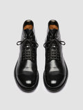 ADMIRAL 010 - Black Leather Lace-up Boots - thumb image 2,side view