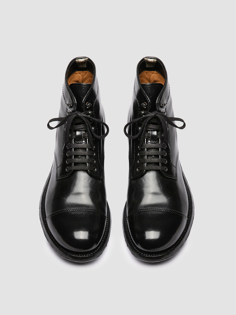 ADMIRAL 010 - Black Leather Lace-up Boots Officine Creative - 2