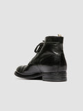 ADMIRAL 010 - Black Leather Lace-up Boots - thumb image 4,side view