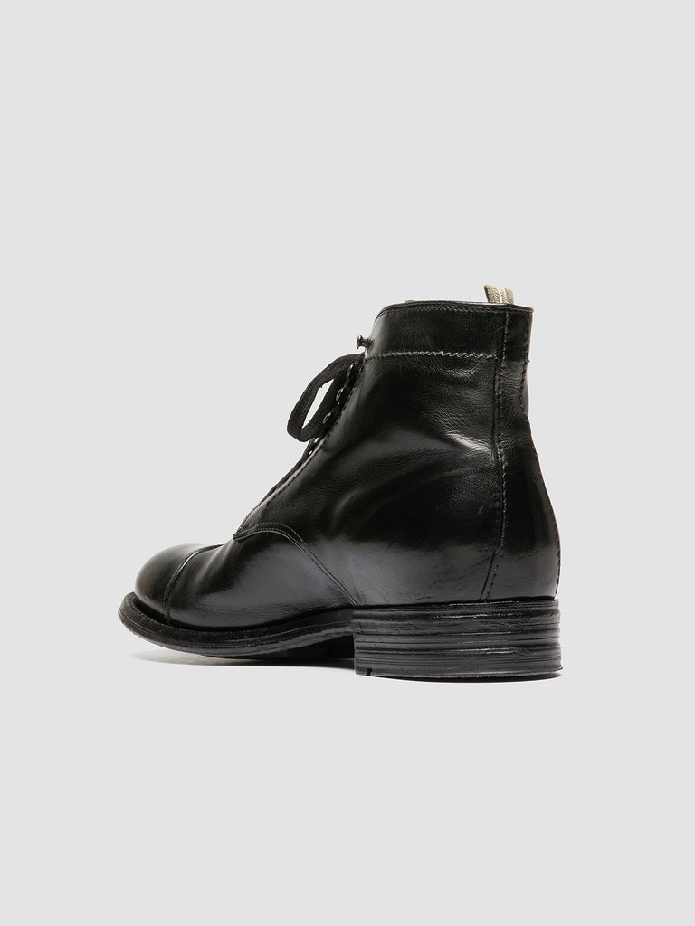 ADMIRAL 010 - Black Leather Lace-up Boots Officine Creative - 4