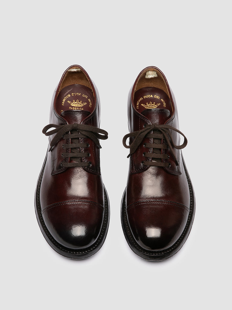 ADMIRAL 008 - Burgundy Leather Derby Shoes Officine Creative - 2