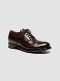 ADMIRAL 008 - Burgundy Leather Derby Shoes - thumb image 3,side view