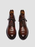 ADMIRAL 009 - Brown Leather Lace-up Boots - thumb image 2,side view
