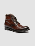 ADMIRAL 009 - Brown Leather Lace-up Boots - thumb image 3,side view