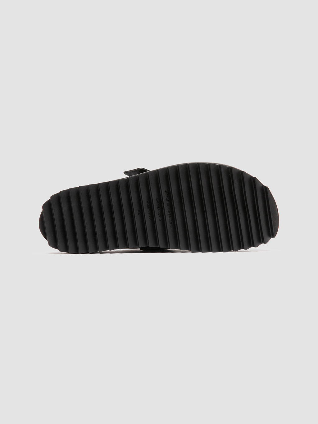 AGORÀ 012 - Black Leather Mule Sandals - image 5,side view