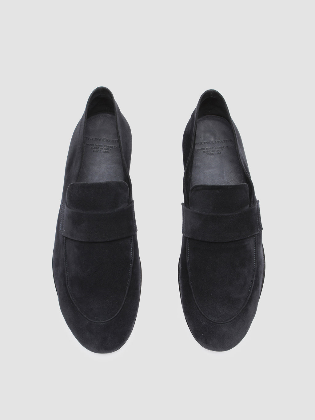 AIRTO 001 - Blaue Slipper aus Wildleder - image 2,side view
