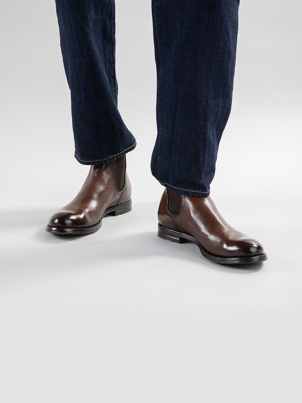 ANATOMIA 083 - Schwarze Chelsea-Stiefel aus Leder - image 6,side view