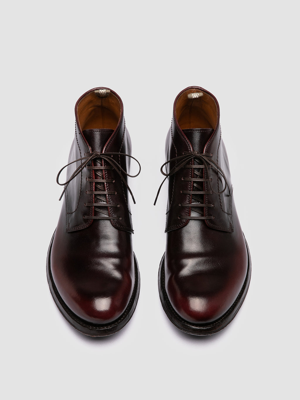 ANATOMIA 88 - Burgundy Leather Chukka Boots - image 2,side view