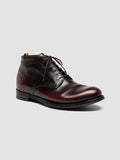 ANATOMIA 88 - Burgundy Leather Chukka Boots - thumb image 3,side view