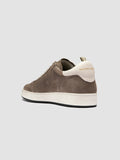 THE ANSWER 002 - Taupe Leather and Suede Sneakers - thumb image 4,side view