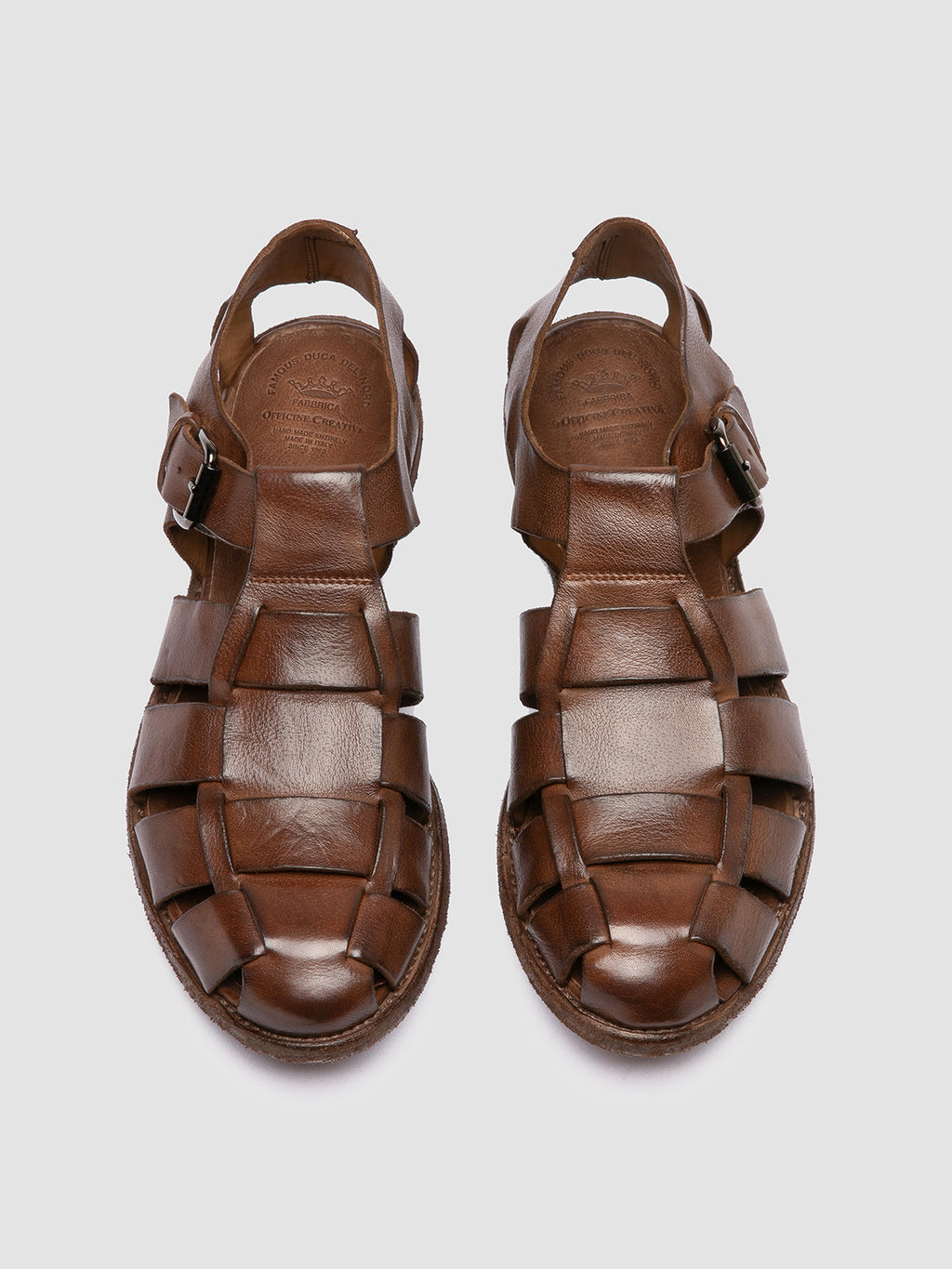 ARCHIVE 521 - braune Ledersandalen - image 2,side view