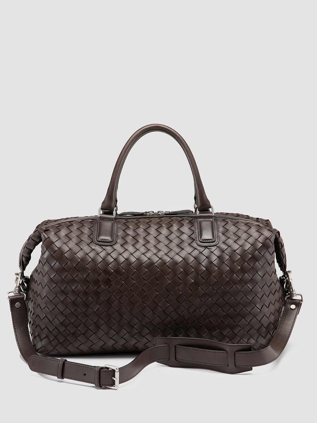 ARMOR 019 - braune Reisetasche aus Leder - image 4,side view