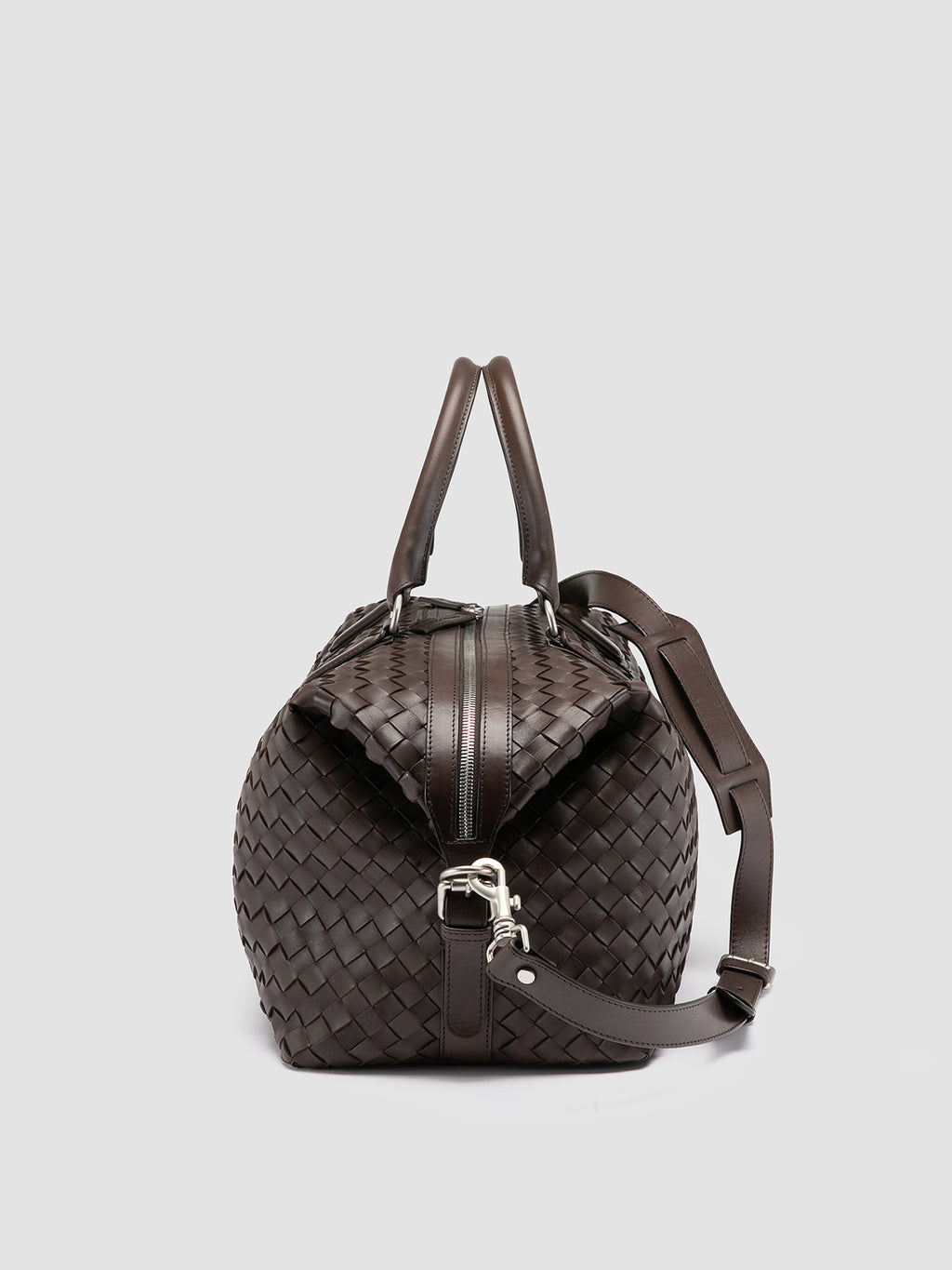 ARMOR 019 - braune Reisetasche aus Leder - image 5,side view