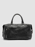 ARMOR 019 - Black Leather Travel Bag - thumb image 1,side view