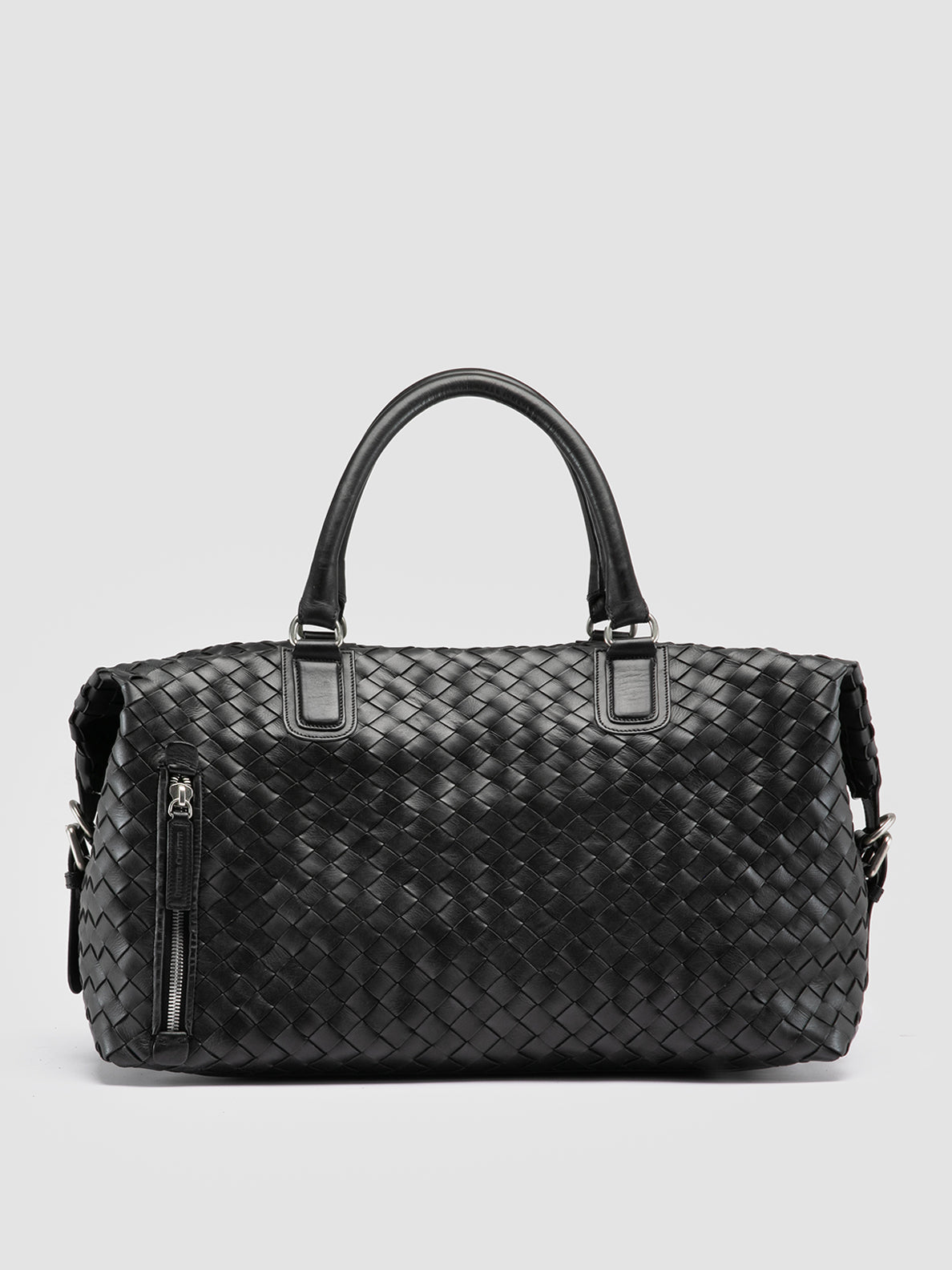 OFFICINE CREATIVE - Men's woven leather weekender