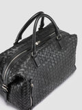 ARMOR 019 - Black Leather Travel Bag - thumb image 2,side view