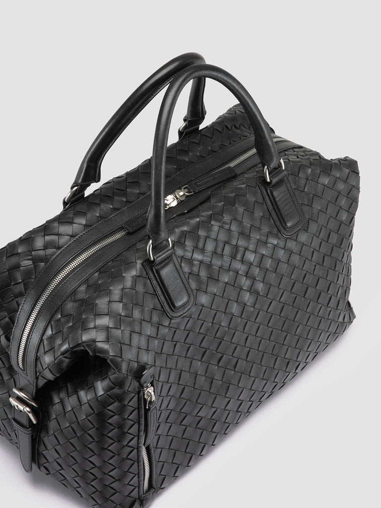 ARMOR 019 - Black Leather Travel Bag Officine Creative - 2