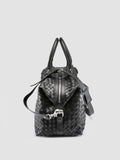 ARMOR 019 - Black Leather Travel Bag - thumb image 5,side view