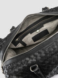 ARMOR 019 - Black Leather Travel Bag - thumb image 6,side view