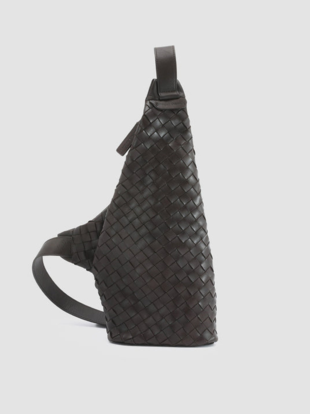 ARMOR 05 - Brown Woven Leather Backpack - image 1,side view