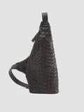 ARMOR 05 - Brown Woven Leather Backpack - thumb image 1,side view