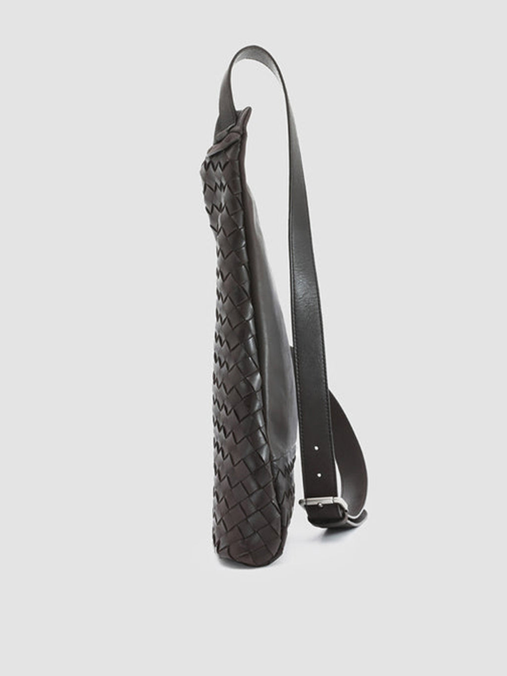 ARMOR 05 - Brown Woven Leather Backpack - image 5,side view