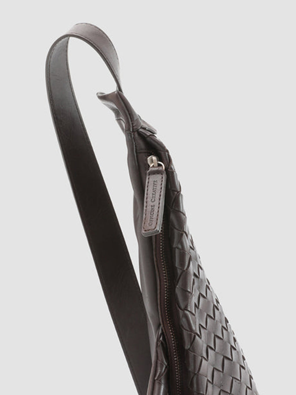 ARMOR 05 - Brown Woven Leather Backpack - image 3,side view