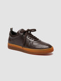 ASSET 001 - braune Low-Top-Ledersneaker - thumb image 3,side view
