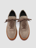 ASSET 001 - Taupefarbene Low-Top-Sneakers aus Wildleder - thumb image 2,side view