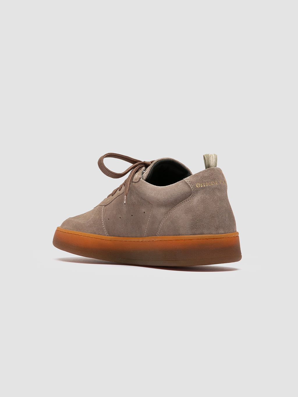 ASSET 001 - Taupefarbene Low-Top-Sneakers aus Wildleder - image 4,side view