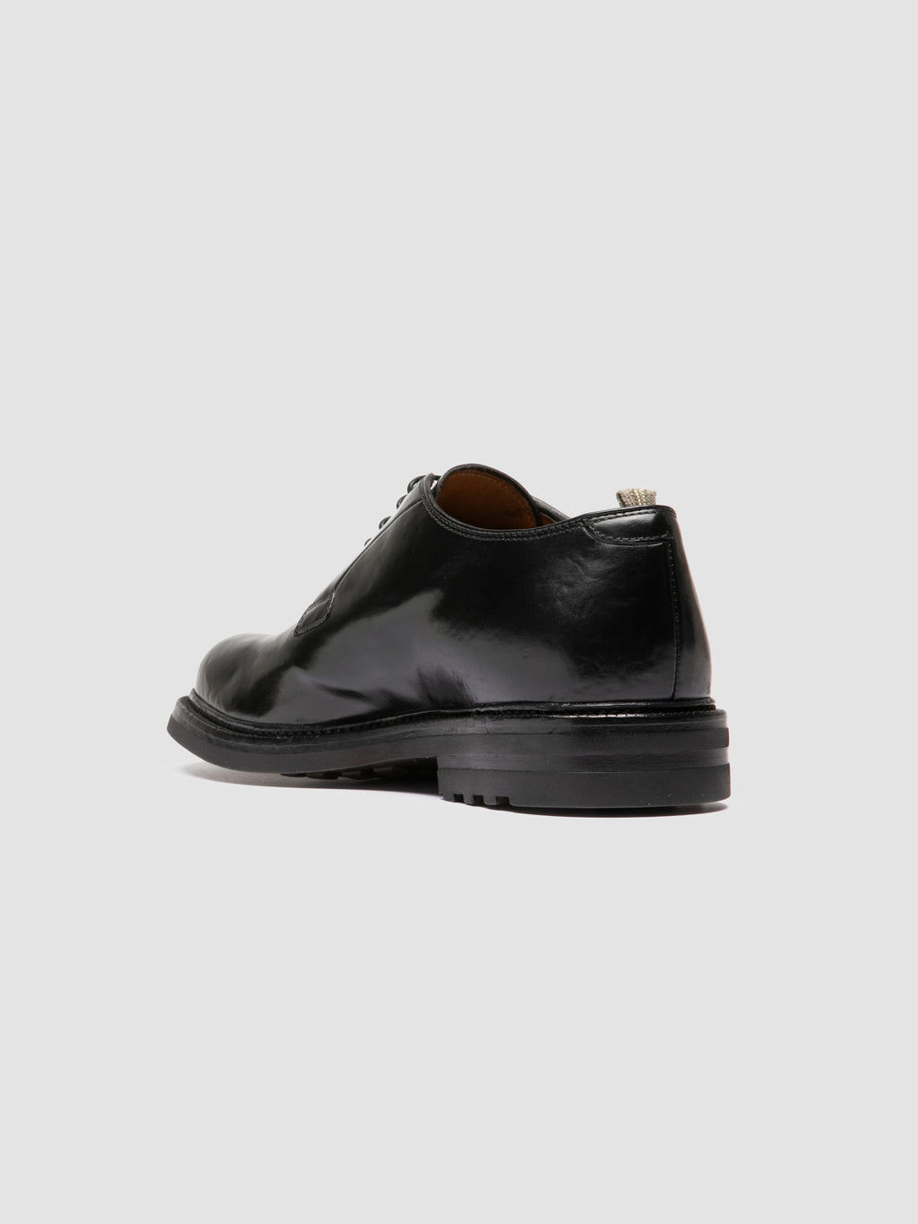 ASTON FLEXI 001 - Schwarze Derby-Schuhe aus Leder - image 4,side view