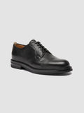 ASTON FLEXI 001 - Schwarze Derby-Schuhe aus Leder - thumb image 3,side view