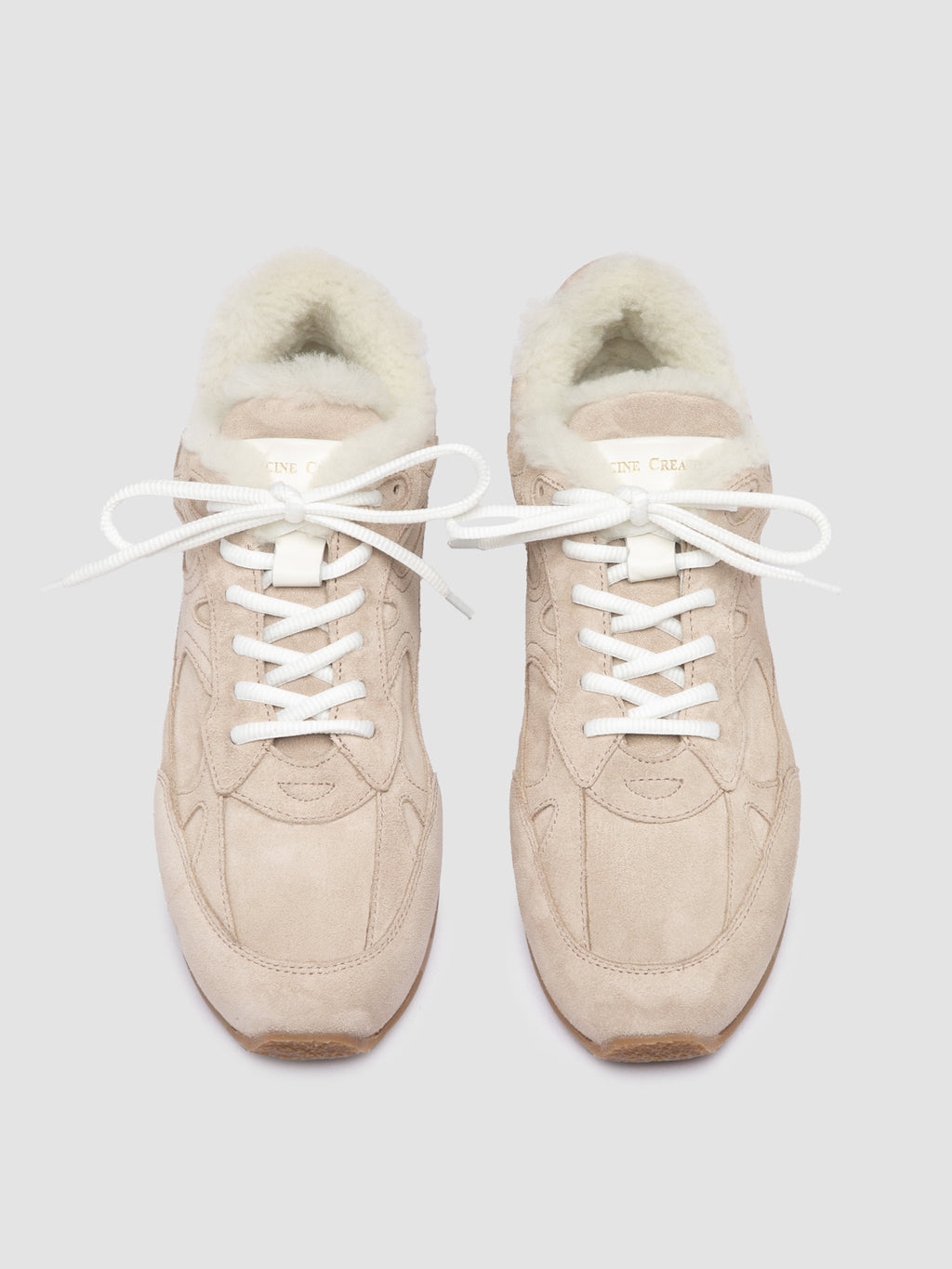 AWAY 102 - Ivory Suede Sneakers - image 2,side view
