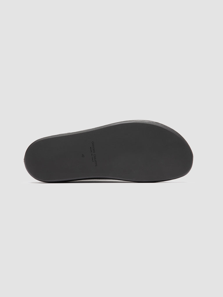 BABOUCHE 002 - Black Leather Mule Sandals