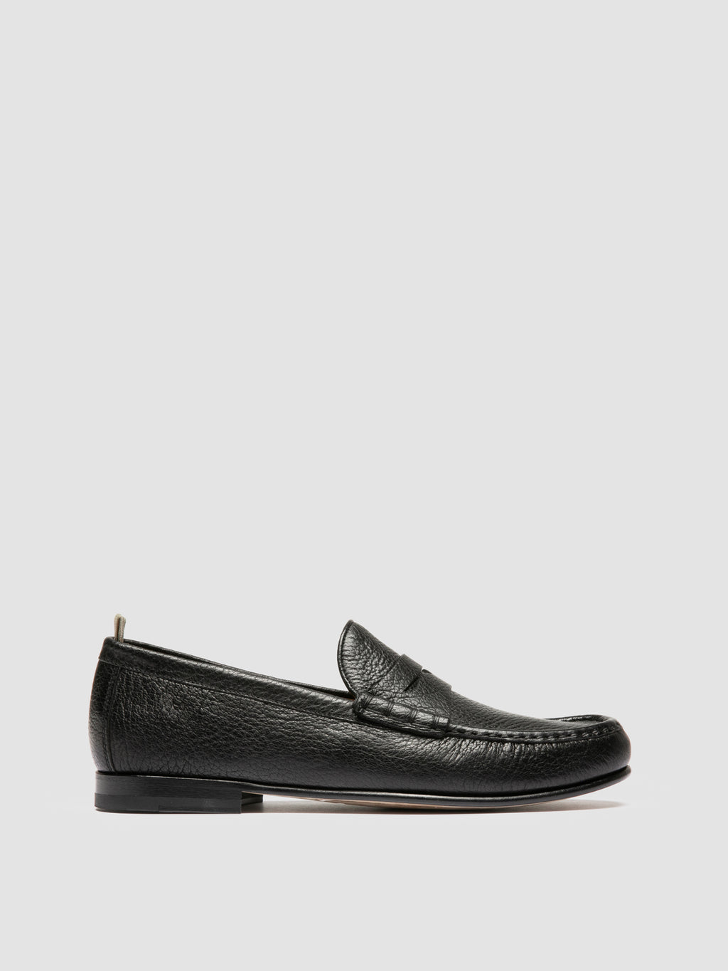 BALFRON 002 - Black Leather Penny Loafer - image 1,side view