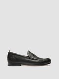 BALFRON 002 - Black Leather Penny Loafer - thumb image 1,side view