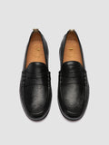 BALFRON 002 - Black Leather Penny Loafer - thumb image 2,side view