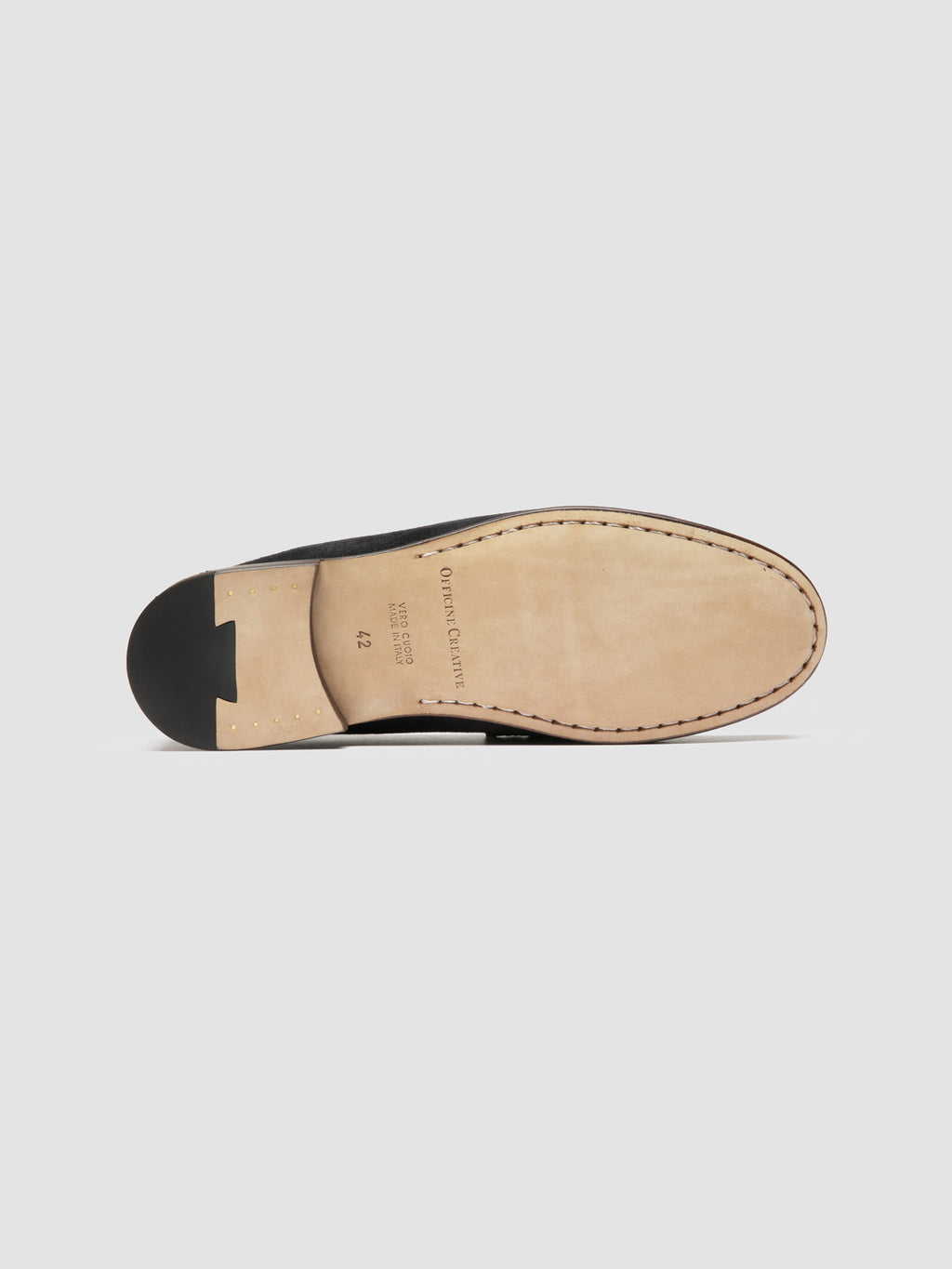 BALFRON 003 - Blue Suede Penny Loafer - image 5,side view