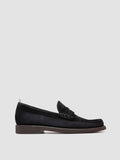BALFRON FLEXI 001 - Blue Suede Penny Loafers - thumb image 1,side view
