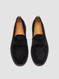 BALFRON FLEXI 001 - Blue Suede Penny Loafers - thumb image 2,side view