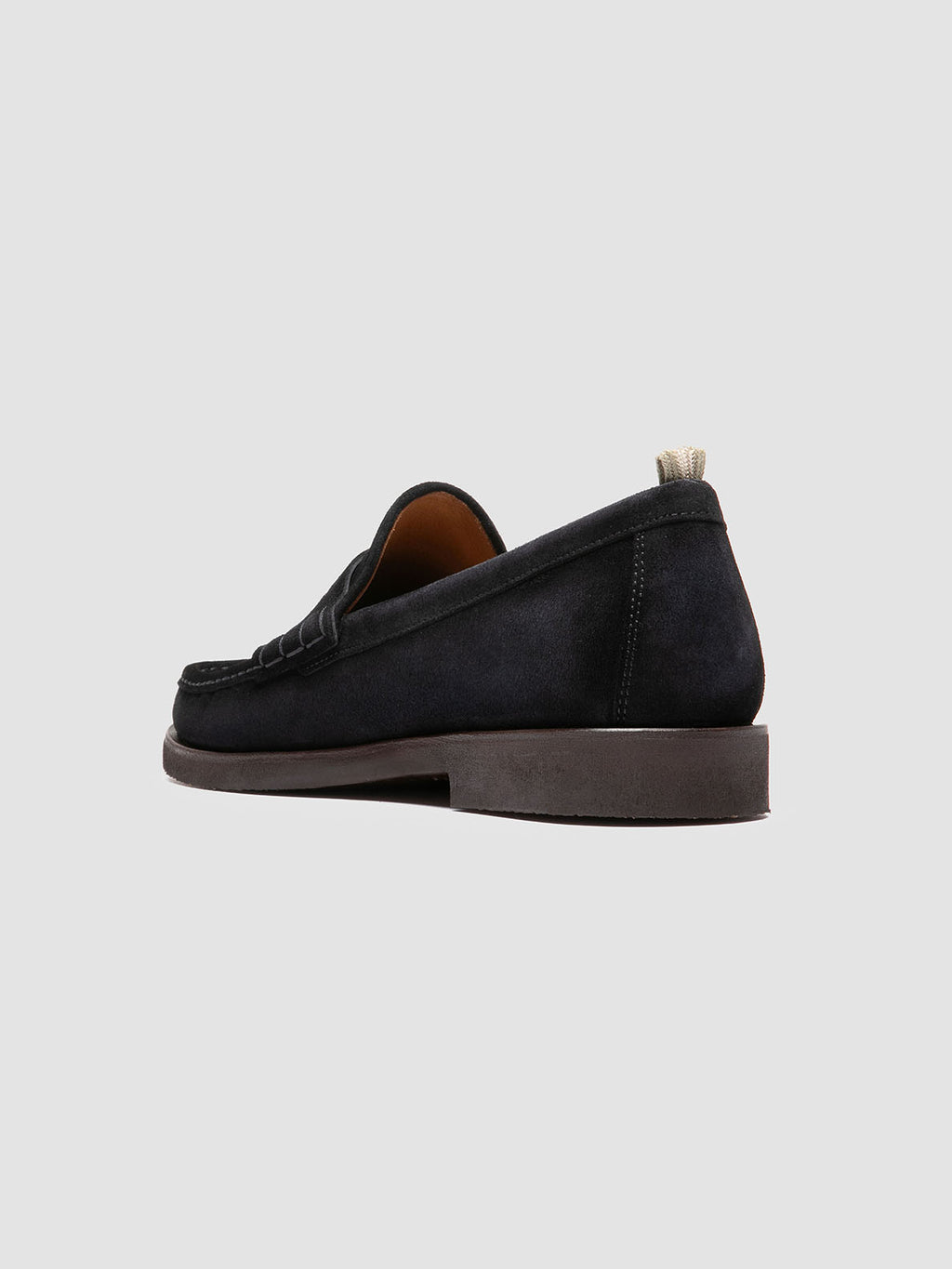 BALFRON FLEXI 001 - Blue Suede Penny Loafers - image 4,side view
