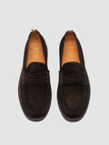 BALFRON FLEXI 001 - Brown Suede Penny Loafers - thumb image 2,side view