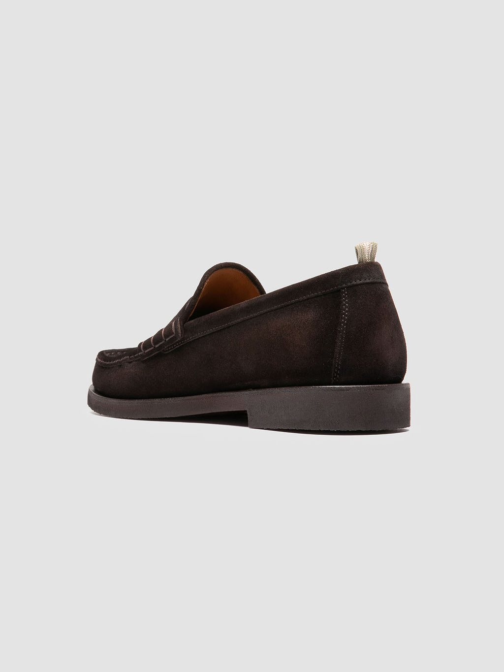 BALFRON FLEXI 001 - Brown Suede Penny Loafers - image 4,side view