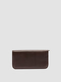 BERGE’ 01 - Dark Brown Zip Around Leather Wallet - thumb image 1,side view