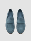 BLAIR 001 - Navy Suede Loafers - thumb image 2,side view