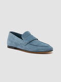 BLAIR 001 - Navy Suede Loafers - thumb image 3,side view