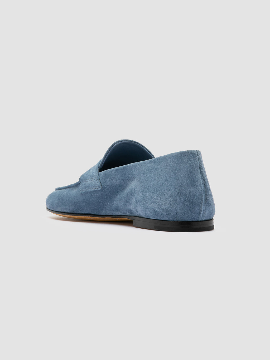 BLAIR 001 - Navy Suede Loafers - image 4,side view