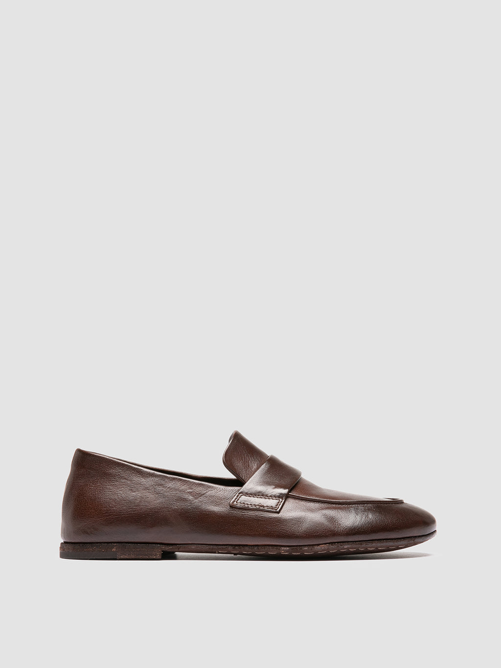 BLAIR DD 001 - Brown Leather Penny Loafers - image 1,side view