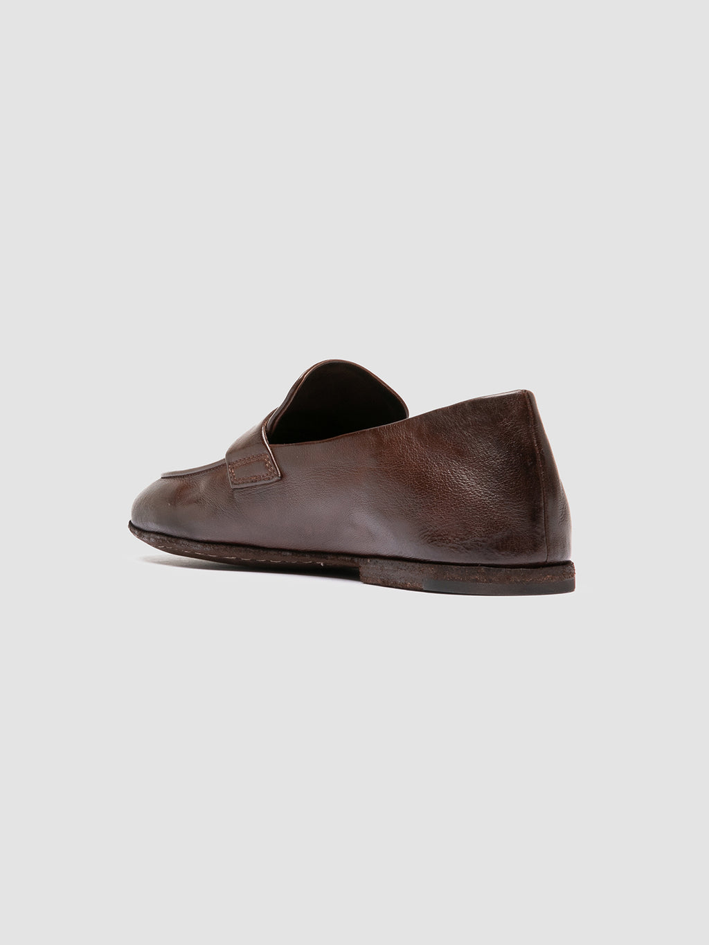 BLAIR DD 001 - Brown Leather Penny Loafers - image 4,side view