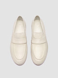 BLAIR DD 001 - White Leather Penny Loafers - thumb image 2,side view